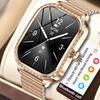 New Fashion Smart Watch Women 1.75inch Curved Screen Heart Rate Fitness Bracelet IP68 Waterproof Calling Clock