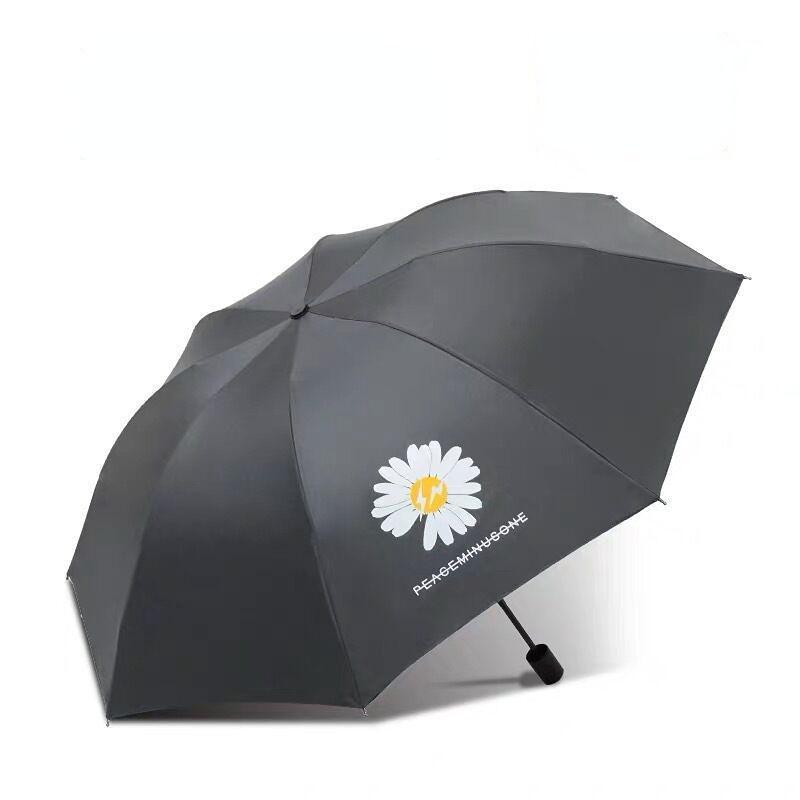 Little Daisy student simple and automatic dual-purpose sunshade umbrella for women and men sunshade sun umbrella sunscreen and UV protection Manual чёрный