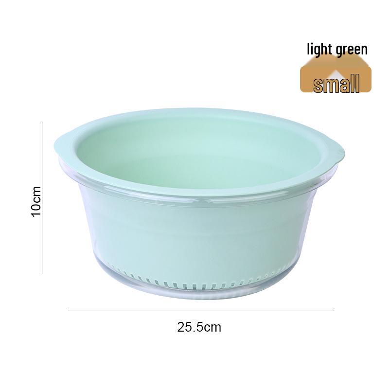 Double-Layer Large Capacity Kitchen Colander & Washing Basin