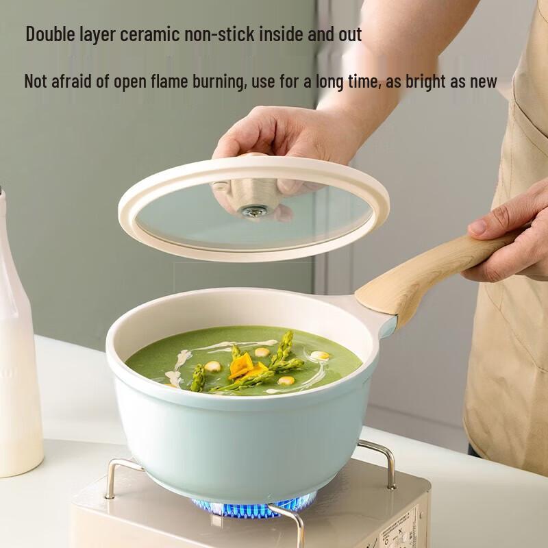 COOKER KING Керамический ковшик с антипригарным покрытием, 18 см