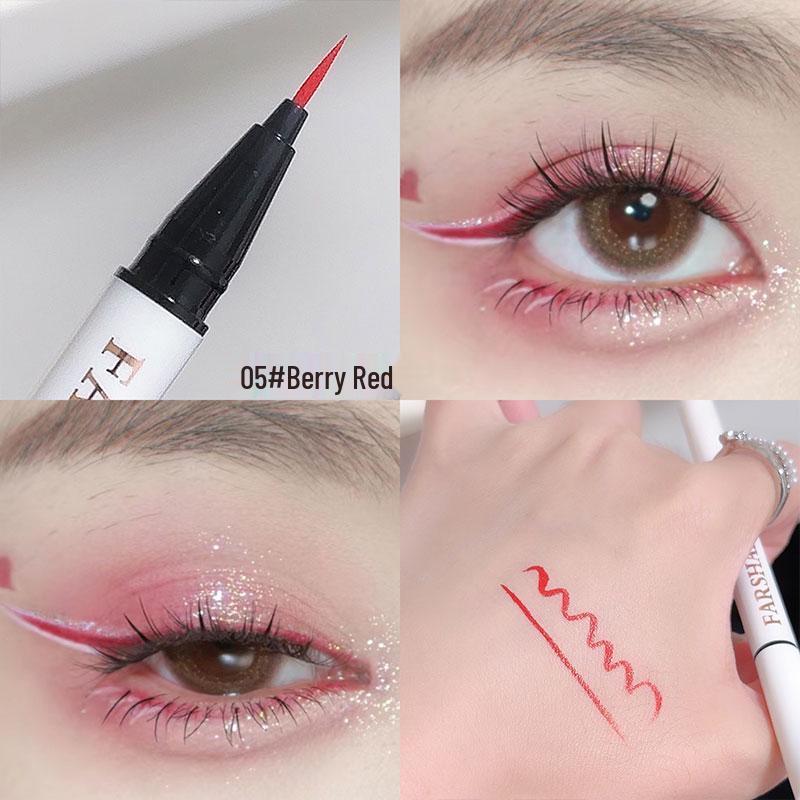 Huaxueer Quick-Dry Waterproof Smudge-Proof Ultra-Fine Eyeliner for Long-Lasting Coloration In Cosplay & Stage Makeup