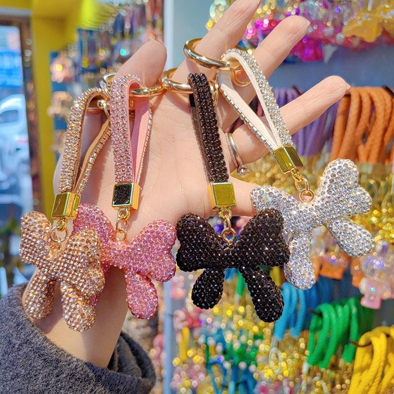 Porte-clés Papillon Nœud Avec Strass Tchèques Pour Offrir et Décoration