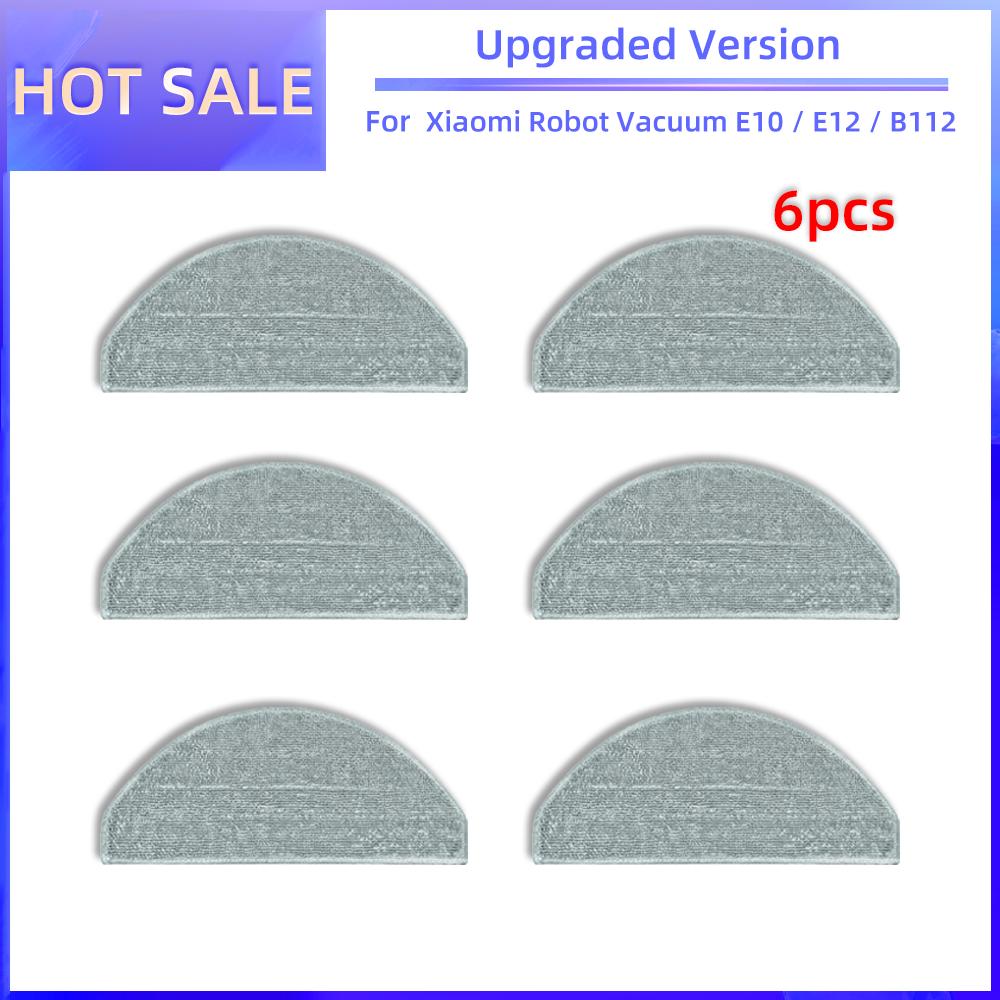 For Xiaomi Robot Vacuum E10, E10C, E12, B112 Replacement Parts Side Brush Hepa Filter Mop Rag Spare Parts Accessories