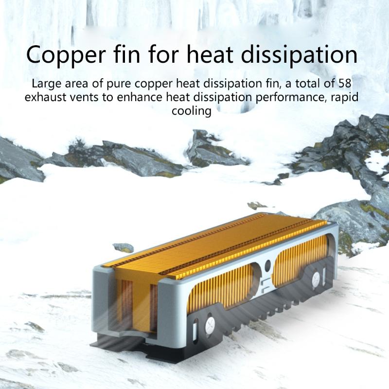 For M.2 E Disk Heatsink Heat Pipe SSD Radiator Nvme Hard Disk 2280 22110 All Copper Heat Sink