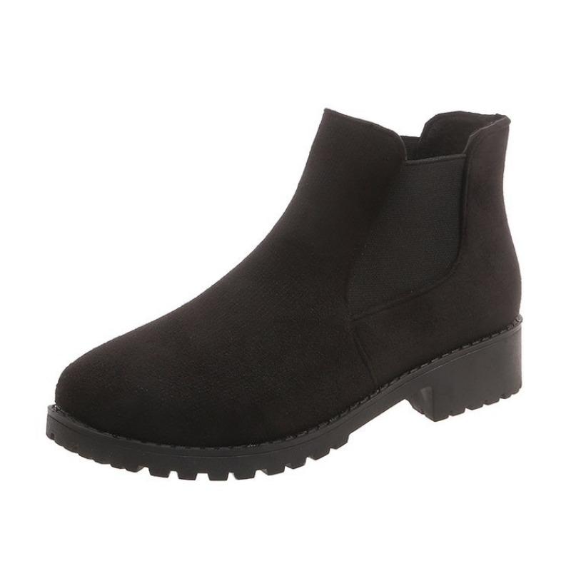 Large size Martin boots for women's autumn and winter new style one-pedal Chelsea boots for women
