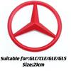 LXT3   1Pc ABS Car Front Grille Badge Decal Cover Emblem for Mercedes Benz W204 W205 W210 W211 W212 W213 C E Class GLA GLK ML GLC GLE