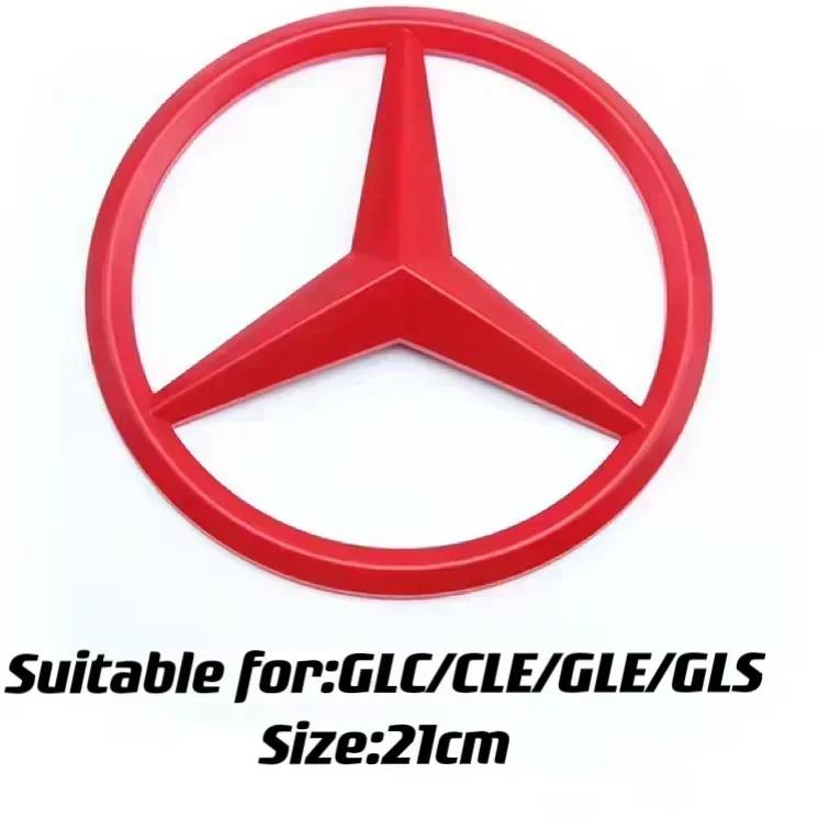 LXT3   1Pc ABS Car Front Grille Badge Decal Cover Emblem for Mercedes Benz W204 W205 W210 W211 W212 W213 C E Class GLA GLK ML GLC GLE