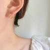 Sweet Bow 925 Silver Ear Cuffs For Women Minimalist Niche Exquisite Fairy Earrings Jewelry