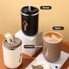 304 Stainless Steel Coffee Mug With Straw & Lid, Leakproof Tea Milk Mug Water Cup With Straw, Kitchen Drinkware For Kids Adults