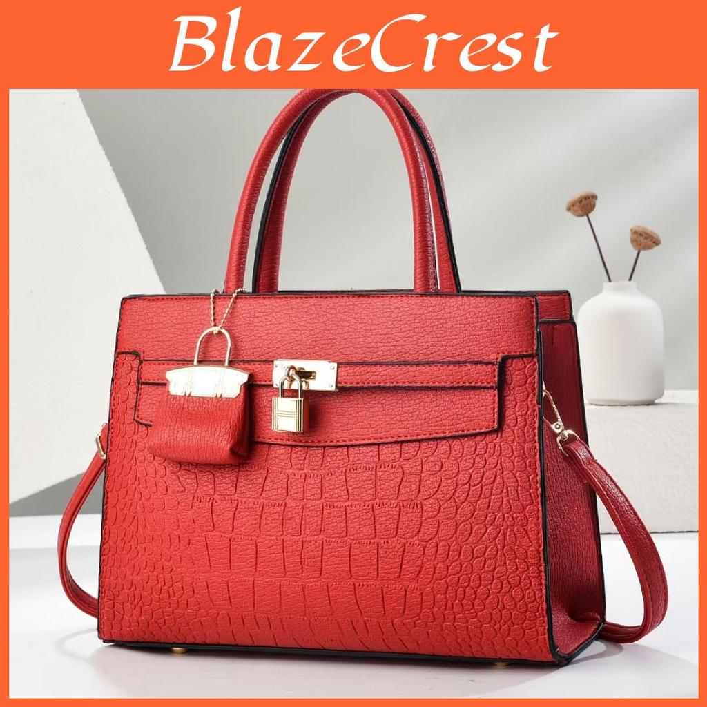 Mid Size Pu Crossbody Bag With Zipper Closure And Inner Pockets For Office Commuting