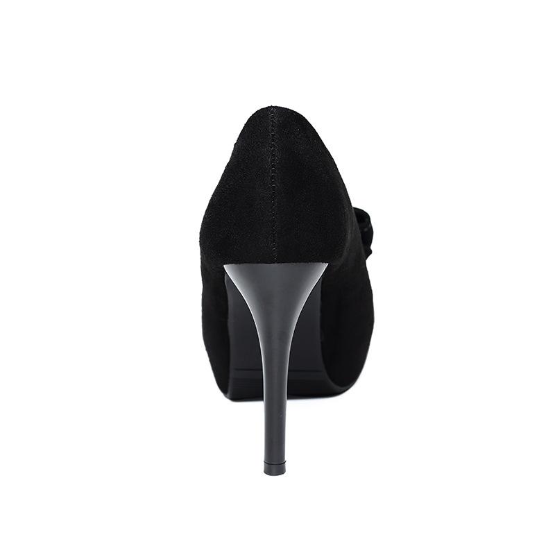 Fashion Summer Pumps Women's Slip-On Peep Toe Shallow PU Leather Platform 10CM High Heel Casual Sexy Party Shoes for Females