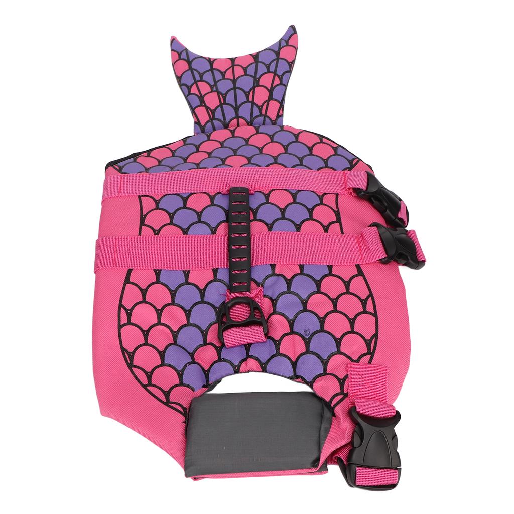 Dog Life Jacket Safety Adjustable Protective Pet Floatation Life Vest with Handle for Swimming and