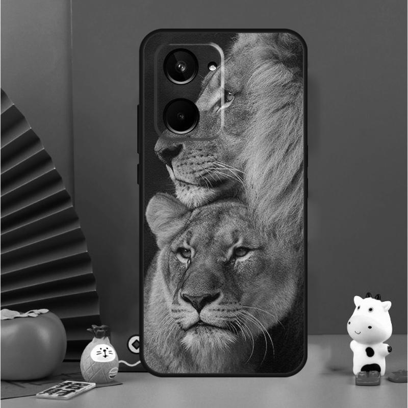 Leopard Tiger Lion Animal For Realme C35 C53 C55 C67 GT Neo 6 GT5 9 10 11 12 Pro Plus C25S C21Y C30 C31 C33 C51 Case