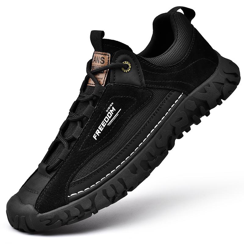 

38-45 Ботинки из свиной кожи Мужская обувь Удобные ботильоны для мужчин Повседневная обувь Мокасины Мужская повседневная обувь 45 чёрный