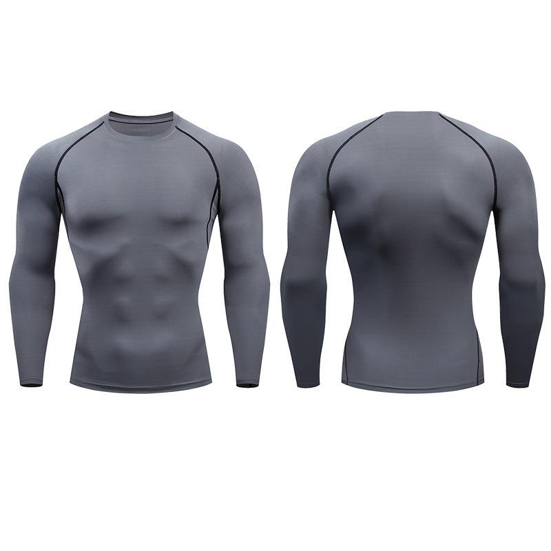 Sports Quick Drying Fitness Suit Men's Shirt Fitness Tight Long Sleeved Sportswear