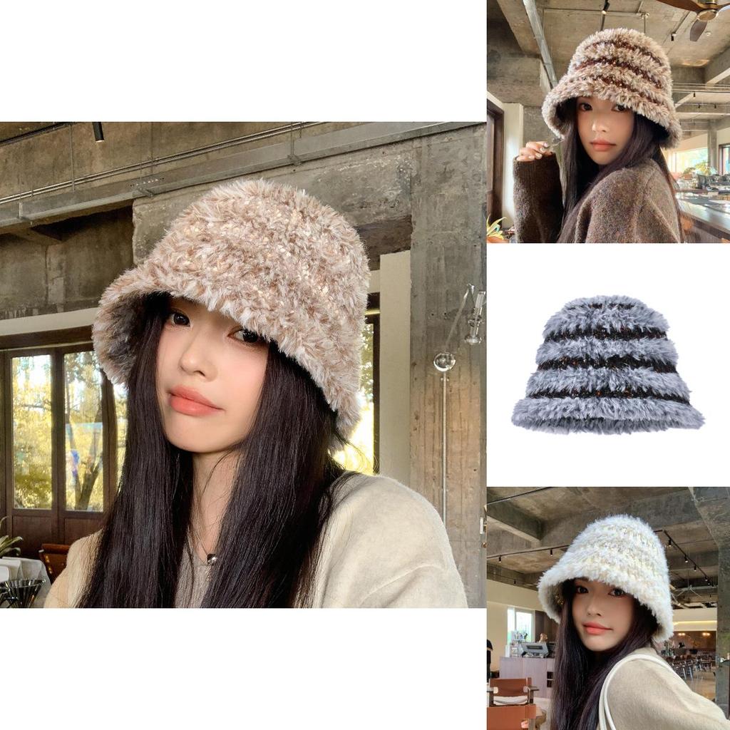 Winter Warm Bucket Hat For Women With Polyester Material Windproof And Cozy Design