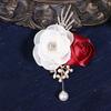 Seidenrosen-Anstecknadeln für Herren, Hochzeits-Bräutigam-Anstecker, Anzug-Corsage, Geschenk, Elegante Party-Abschlussball-Dekoration