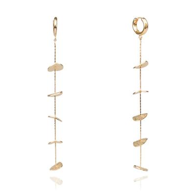 AUGUST ALICE 14k Leaf Long Earrings