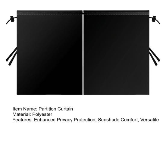 2Pcs Partition Seat Curtain Taxi Sunshade Car Removable Car Sunscreen for