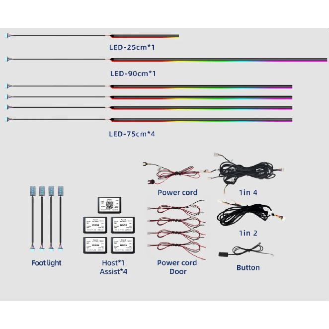 Best Quality Ambient Light Car Kit 26 in 1/24 in 1/18 in 1 Interior Led Lights Symphony Car Led Lamp for 98% Car