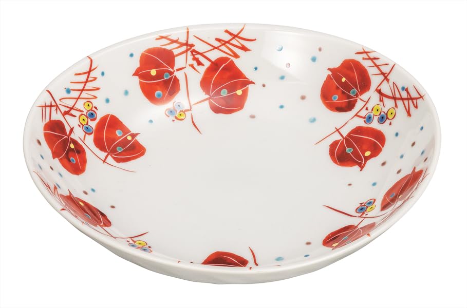 

Kutani ware Iwataya No. 7 bowl, Sankirai (mountain kirai) K9-265