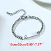 Vnox Custom Personalize Girls Name Baby Bracelet, Anti Allergy Stainless Steel Chain Adjustable, Baptism Gifts To Girls Boys