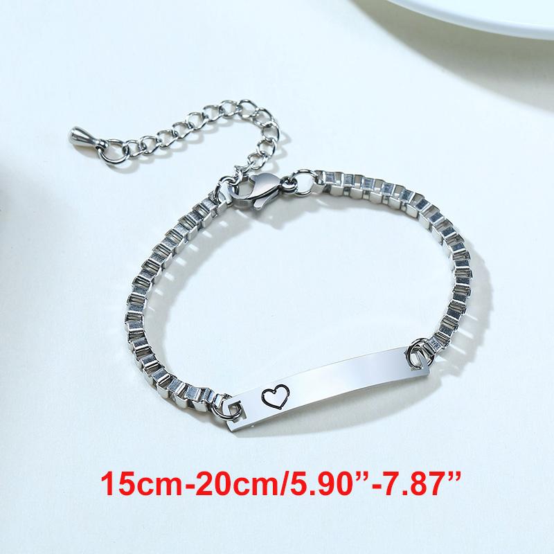 Vnox Custom Personalize Girls Name Baby Bracelet, Anti Allergy Stainless Steel Chain Adjustable, Baptism Gifts To Girls Boys