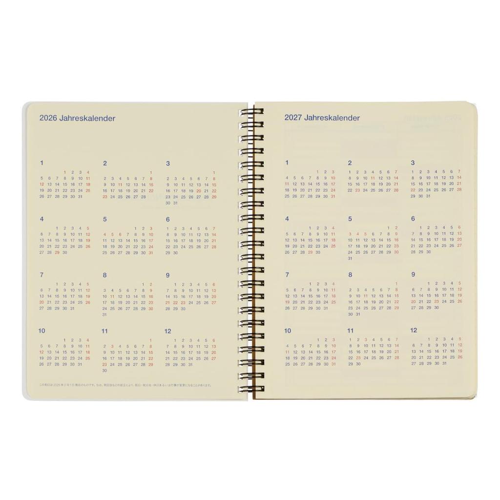 [Delfonics Planner 2026 Edition / Starting October 2025] Rollbahn Graffiti Diary A5 Monthly Schedule Book (White)
