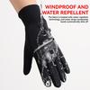 Winter Gloves Flip Fingers Touch Screen Silicone Anti-Slip Outdoor Fleece Cycling Gloves Keep Warm