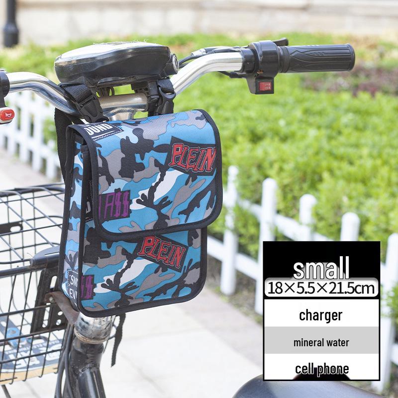 Electric Bike Handlebar Storage Bag: Motorcycle & Bicycle Phone Holder