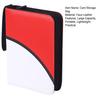 Card Binder with 50 Removable Sleeves Large Capacity Zipper Closure Lightweight Portable Card Collection Binder Game Card Holder