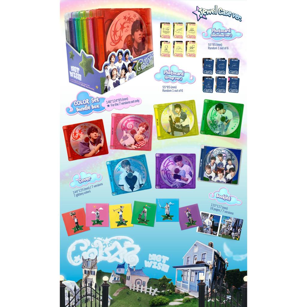 [Precomandă] NCT WISH mini albumul 3 [COLOR] versiunea Jewel Case. (+Beneficiu online)