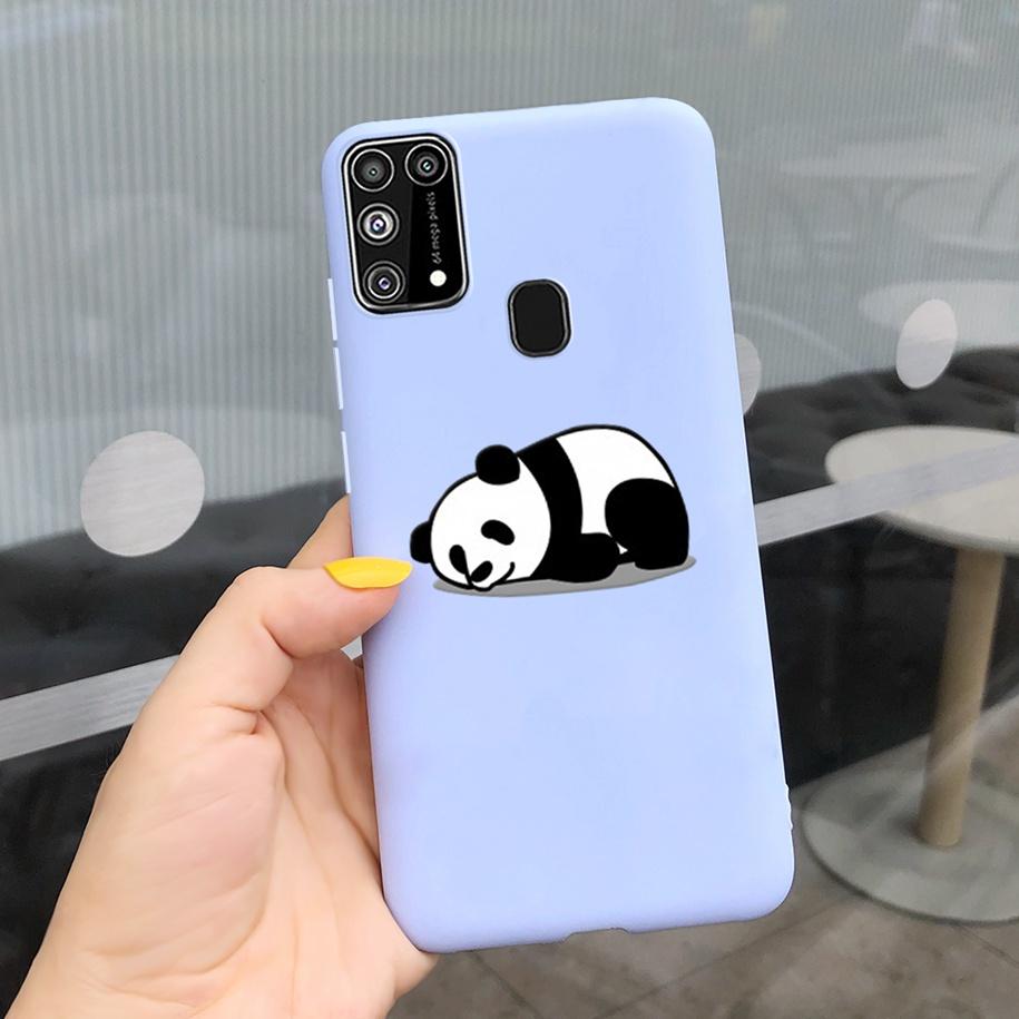 Silikonový kryt Pro Samsung M31 M 31 Obal Čerstvá květina Pírko Nárazuvzdorný kryt telefonu Pro Samsung Galaxy M31s M31 s M315 M317 Etui