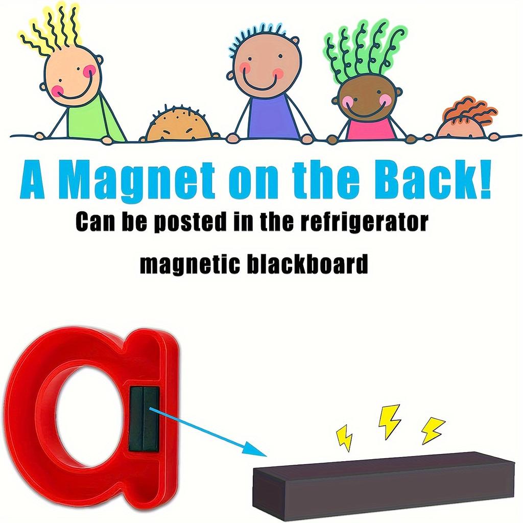 78 PCS Magnetic Letters Numbers Alphabet, Colorful Plastic Educational Toy, Learning Spelling Counting for Kids, Chiristmas Gift