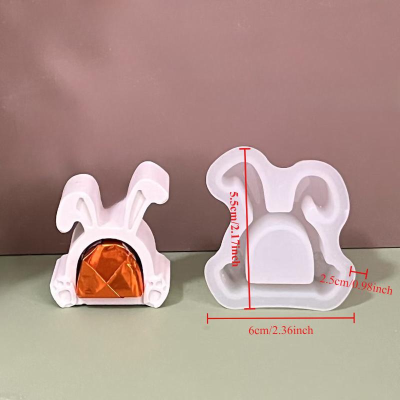 

Cute Mini Easter Rabbit Silicone Mold DIY Candy Chocolate Candle Scented Gypsum Mould Handmade Home Decoration Mold A3
