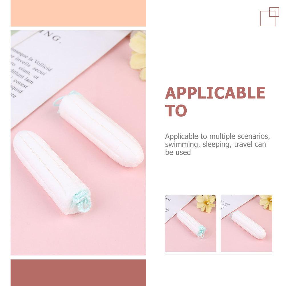 10 Pezzi Tamponi Igienici Femminili Morbidi in Cotone Assorbimento Rapido Pratici per Viaggio Monouso Cura del Periodo Applicazione Liscia a Inserimento