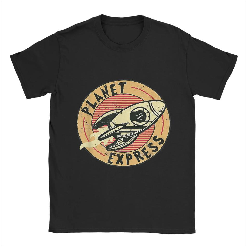 F-Futuramas men's T-shirt Summer New T-shirt 100% cotton T-shirt Short-sleeved T-shirt with Planet Express
