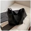 Large Capacity Casual New 2025 Summer Simple PU Texture Retro New Fashion Single Shoulder Tote Bag Women's Bag