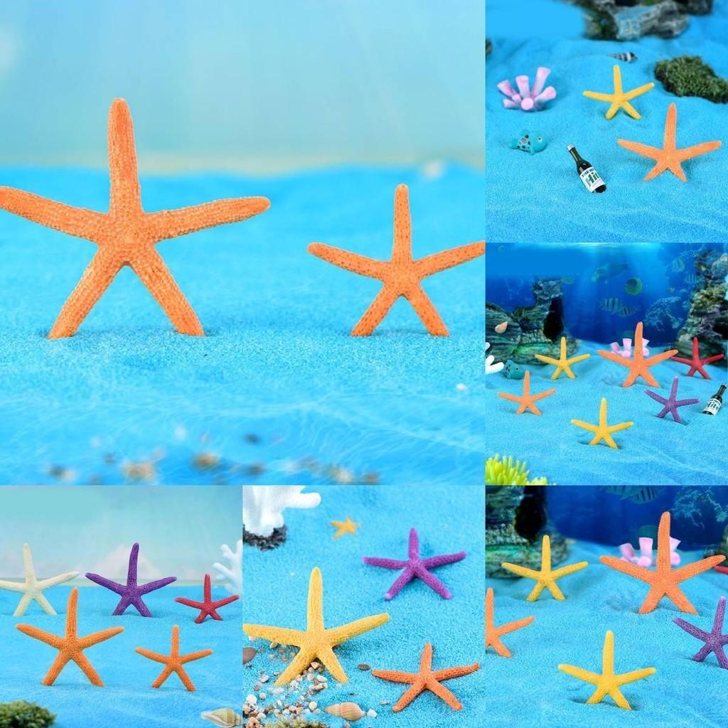 Cute Cartoon Mini Starfish Resin Ornaments For Aquarium And Fish Tank Decoration