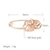 New  Rose Gold Women Brooch Fashion Wedding Jewelry Unique Creative Modern Fine Boutonniere  Hollow Metal Brooch