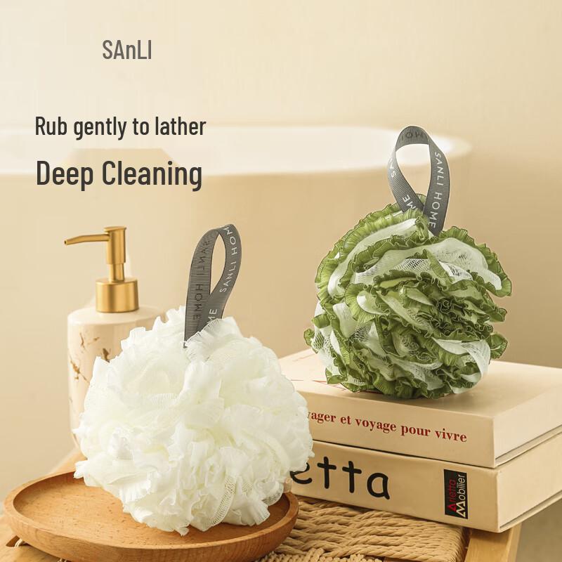 

Sanli Fluffy Large Bath Loofah