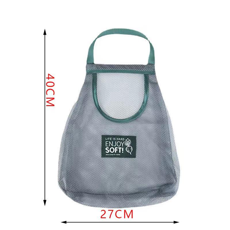 Garbage Bag Storage Box Bag Wall Hanging Bag Washable Mesh Storage Bags Plastic Bag Holder Dispenser Kitchen Tools