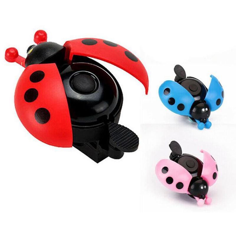 1Pc Bicycle Ladybug Bell Cartoon Cycling Bell Lovely Kids Bike Ride Alarm Horn