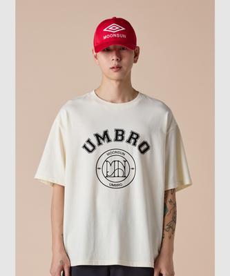 UMBRO [Umbro X Moonsun] Logo Short Sleeve T-Shirt Ivory (Uq223Crs43)