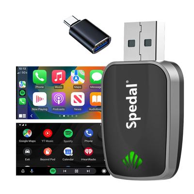 [2026 Latest Mini Wireless Adapter] Spedal 2in1 CarPlay & Android