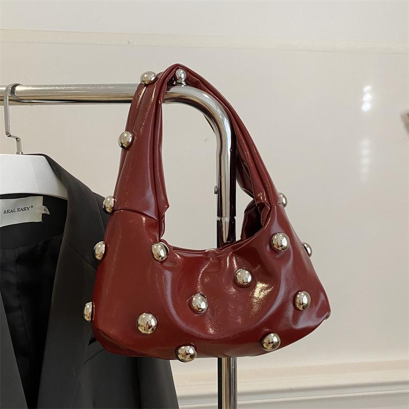 

Premium sense niche bag women s 2025 new fashion versatile shoulder handbag women s popular armpit bag червоний