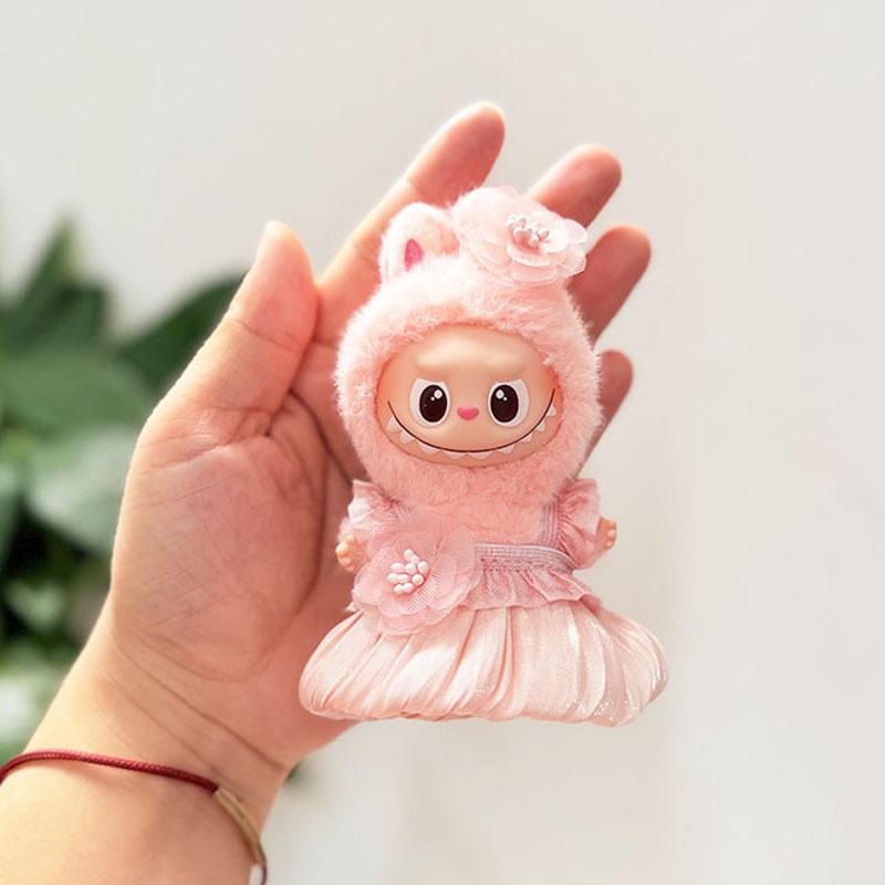 Mini Version 4.0 Vinyl Face Plush Blind Box Doll Clothes Christmas Set Small Nose Gaga Heart Bottom Password