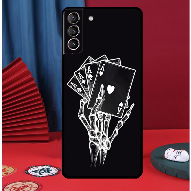Mystery Poker Card Phone Case For Samsung Galaxy S24 Ultra S9 S10 S20 S21 S22 Plus S23 FE S25 Ultra Back Cover