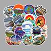 100 Outdoor Scenery Graffiti Stickers Suitcase Car Skateboard Waterproof Stickers