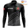 New Portugal National Team  Cycling Jersey Set Winter Mens Long Sleeve Clothing Suit MTB Bike Road Pants Bib Ropa Ciclismo